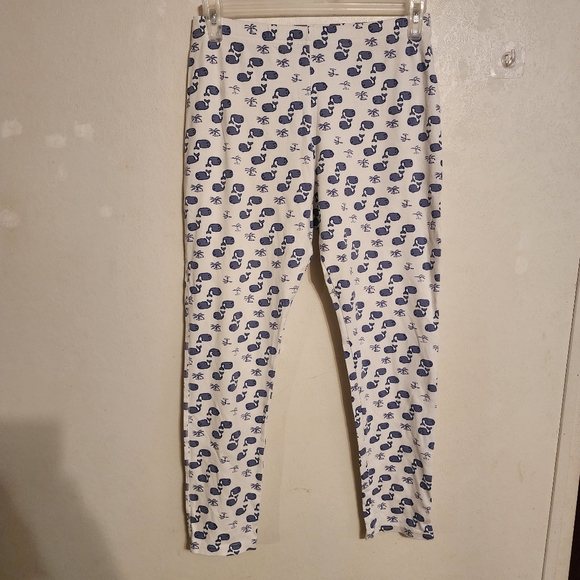 Roller Rabbit Moby Whale Pajama Pants Size M Pima Cotton - Picture 1 of 9
